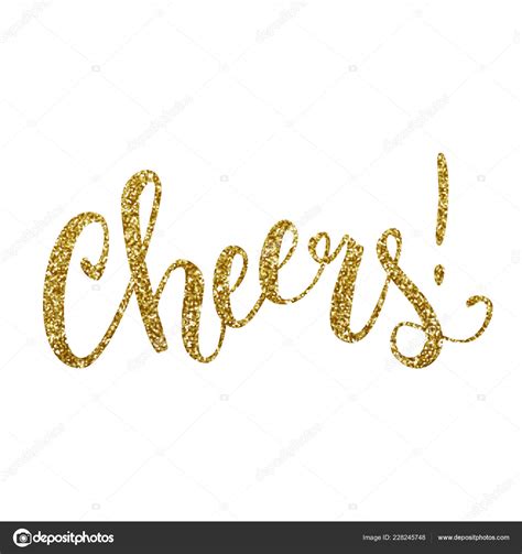 Cheers Calligraphic Text Design — Stock Vector © littlepaw #228245748