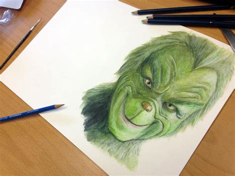 Pencil Drawing of the Grinch by AtomiccircuS on DeviantArt