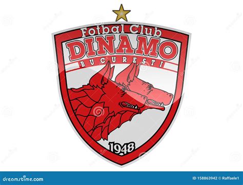 FC Dinamo Bucuresti Logo editorial photography. Illustration of ...