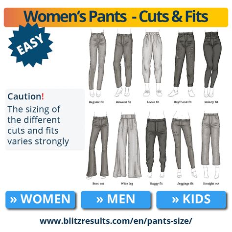 Pants Size Conversion Charts + Sizing Guides for Men & Women (2022)