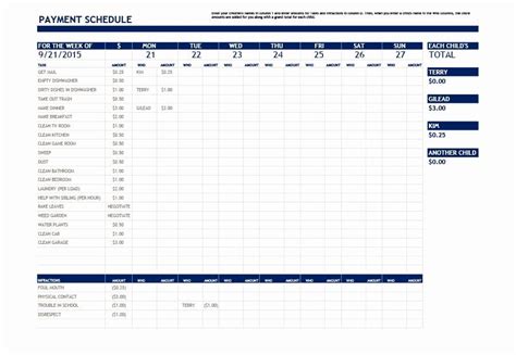 Excel Payment Schedule Template Elegant 33 Great Payment Plan Schedule ...