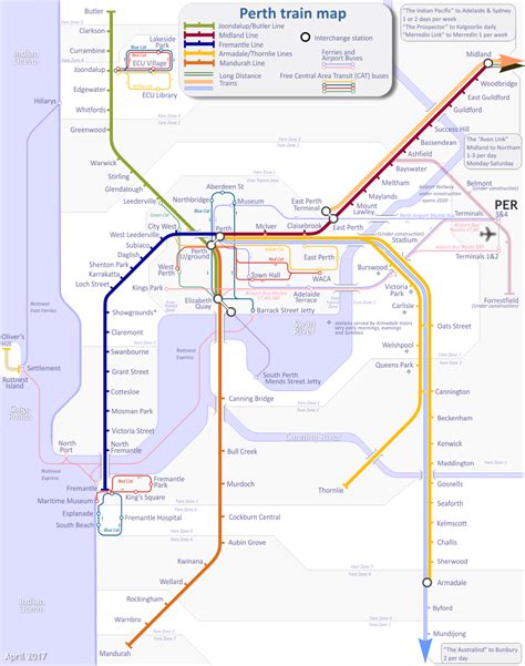 Train Map for Perth, Australia : r/MapPorn