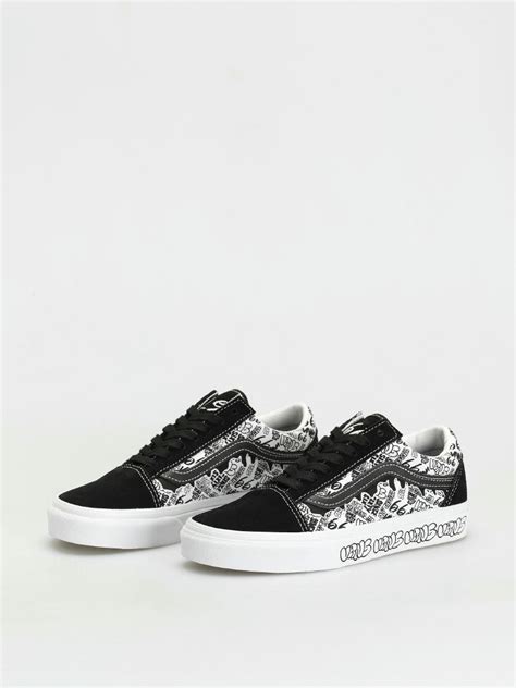 Vans Old Skool Shoes (graffiti/black/white)