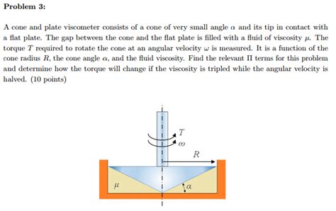 Solved: A Cone And Plate Viscometer Consists Of A Cone Of ... | Chegg.com