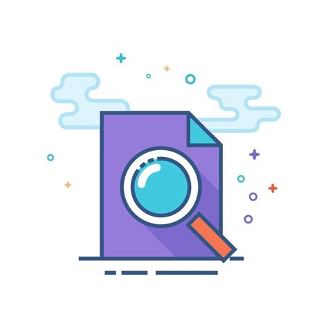 Magnifier icon flat color style vector illustration 38054588 Vector Art at Vecteezy