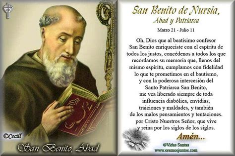 SANTORAL CATOLICO: Oraciones a San Benito de Nursia | Oración a san ...