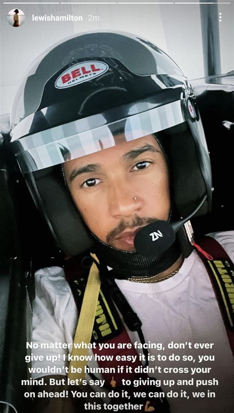 Lewis' most recent Instagram story : formula1