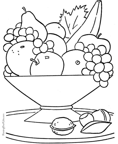 coloring fruits and vegetables - Clip Art Library