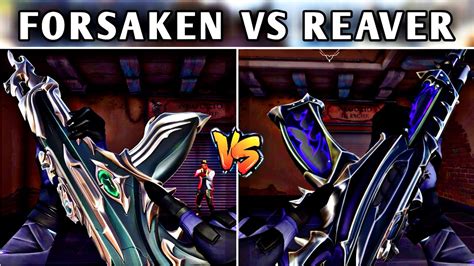 Forsaken Vandal VS Reaver Vandal Comparison || Which One Is The Best Vandal Skin In Valorant ...