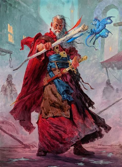 Elminster (Variant) - Battle for Baldur's Gate MtG Art | Fantasy art illustrations, Mtg art ...