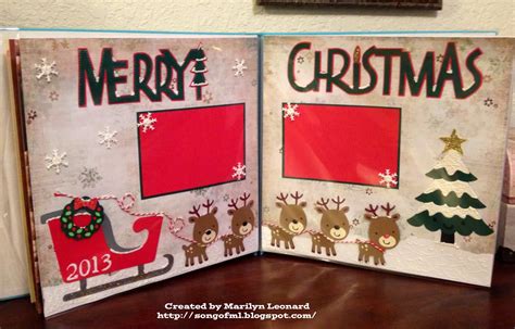 ~ Marilyn's Crafts ~: Christmas Scrapbook Layout