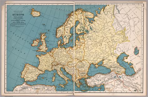 Aesthetically pleasing Map of Europe made by Rand McNally in 1939 ...