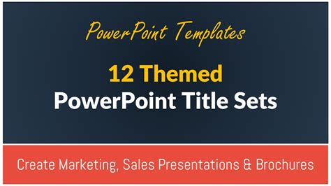 12 PowerPoint Title Templates | Presentation Process Shop