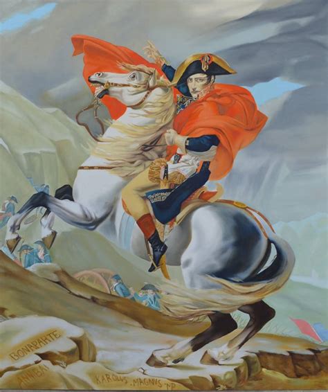 Napoleon Crossing the Alps Painting by Yeliz Akbayrak | Saatchi Art