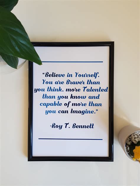 Roy T. Bennett Quote in Foil print A4 - Motivational quote/words ...