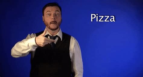 Sign Language Pizza GIF by Sign with Robert - Find & Share on GIPHY