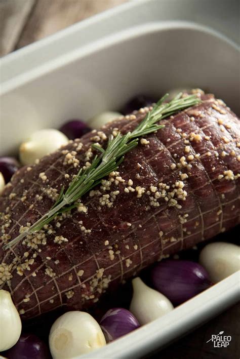 Garlic And Rosemary Roast Beef Recipe | Paleo Leap