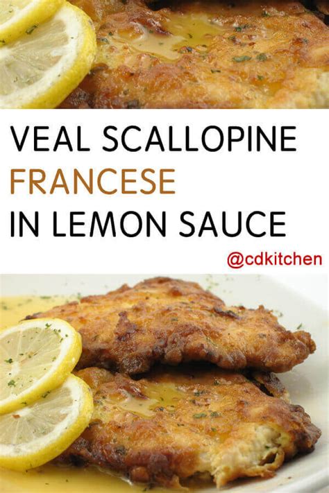 Veal Scallopine Francese In Lemon Sauce Recipe | CDKitchen.com