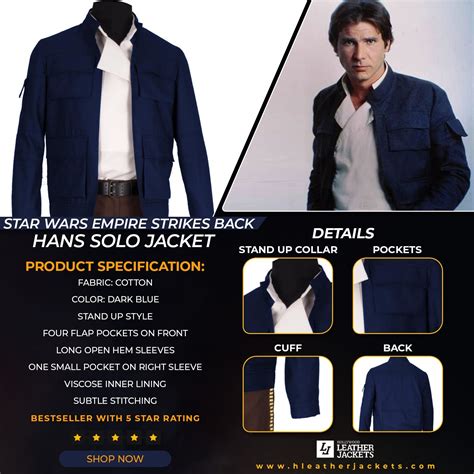 Han Solo Empire Strikes Jacket l Han Solo Bespin Jacket