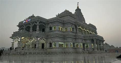 50 Best Prem Mandir Vrindavan Images, Prem Mandir Night View Photos.