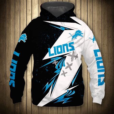 Detroit Lions Hoodies Thunder graphic gift for men -Jack sport shop