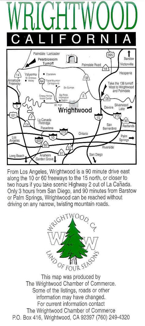 Wrightwood California Maps