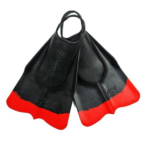 DaFins - Black / Red - Body Surfing Swim Fins | eBay