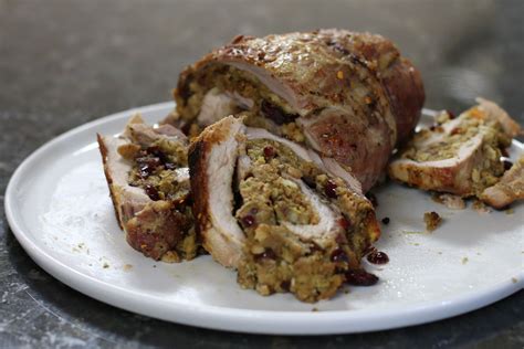 Easy Stuffed Pork Loin With Cranberries Recipe