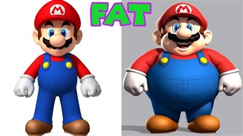 Mario Characters But Fat - Needing weight Loss?! - YouTube