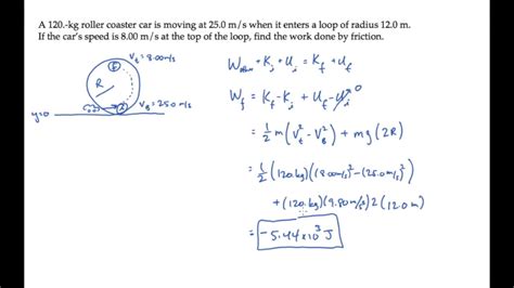 Work and Energy: Work by Friction. Level 2, Example 4 - YouTube