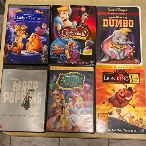 Disney | Media | 6 Disney Movies On Dvd | Poshmark