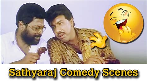 Kollywood Comedy Scenes - 23 - Sathyaraj Special - YouTube