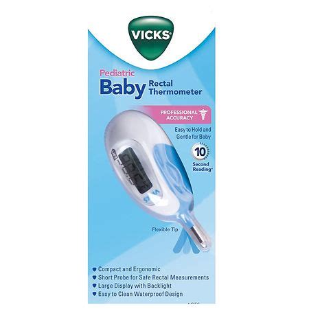 Vicks Pediatric Baby Rectal Thermometer | Walgreens