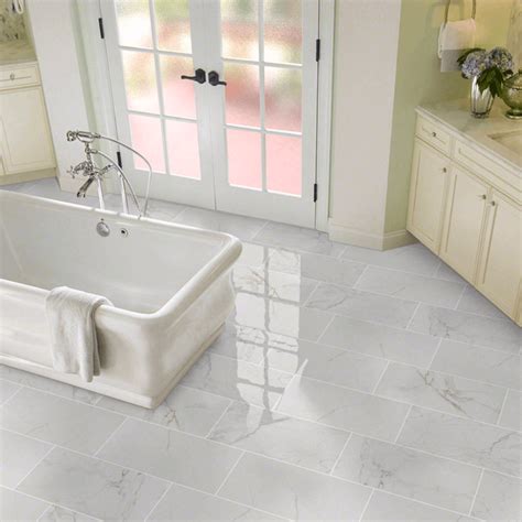 Marble Look Ceramic Tile Flooring – Flooring Ideas