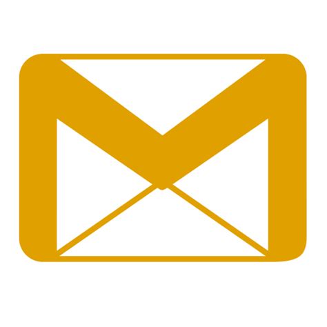 Icône Gmail jaune (logo png)