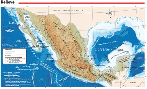 Distribución de las distintas formas de relieve en México - Nueva Escuela Mexicana