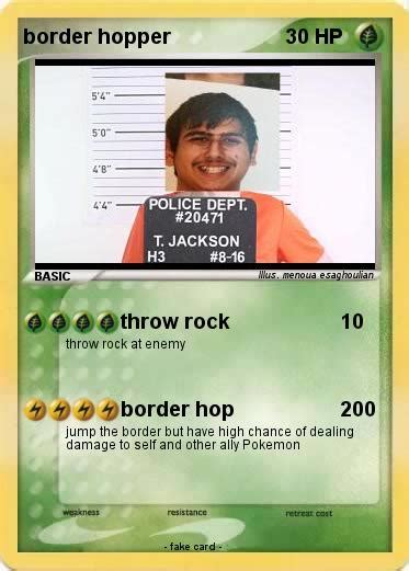 Pokémon border hopper 1 1 - throw rock - My Pokemon Card