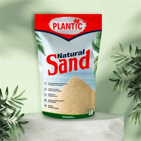 PLANTIC Natural River Sand Pure Organic Plants Soil Mix Additive 900 gm