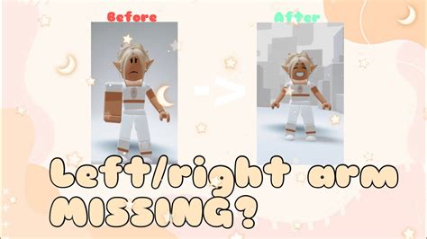 Is your left or right arm missing ? Roblox glitch (FIX) - YouTube