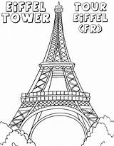 Free Printable Eiffel Tower Coloring Pages sketch template