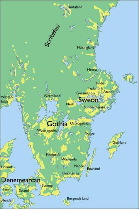 Viking Age settlements in Sweden, Denmark & southeastern Norway | History geography, Viking ...