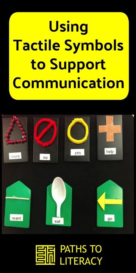 Using Tactile Symbols to Support Communication – Paths to Literacy | Tactile activities ...