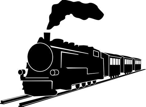 Steam Train Silhouette