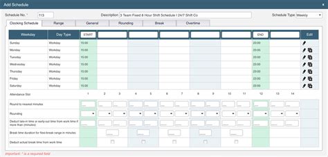 3 Team Fixed 8 Hour Shift Schedule