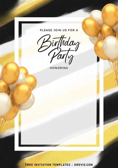 11+ Aesthetic Elegant Birthday Invitation Templates | Download Hundreds FREE PRINTABLE Birthday ...