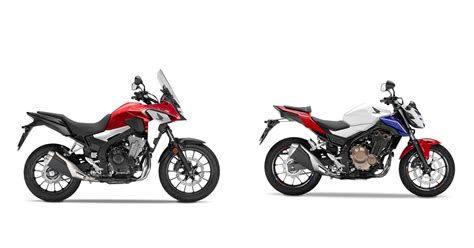 Motorrad Vergleich Honda CB500X 2020 vs. Honda CB500F 2017