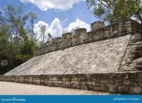 Mayan Ball Court -Iximche National Monument - Guatemala Royalty-Free ...