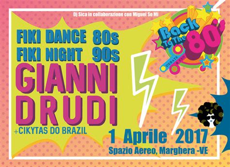 Gianni Drudi in Fiki Dance Fiki Night 80s e 90s allo Spazio Aereo - Dj ...