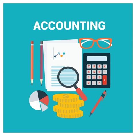 Coloured accounting background design Vector | Free Download