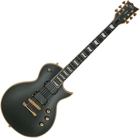 Ltd EC-1000 (EMG) - vintage black Solid body electric guitar black